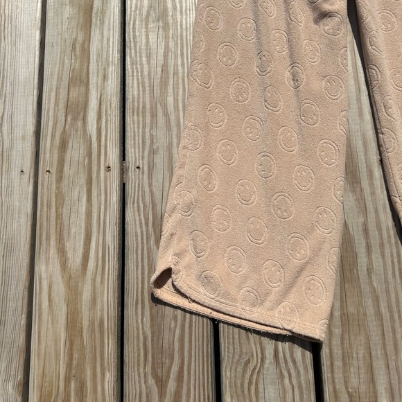 Aerie Offline Summer Lights Happy Face Terry Wide Leg Pant Women's Size  S/P - Picture 14 of 15